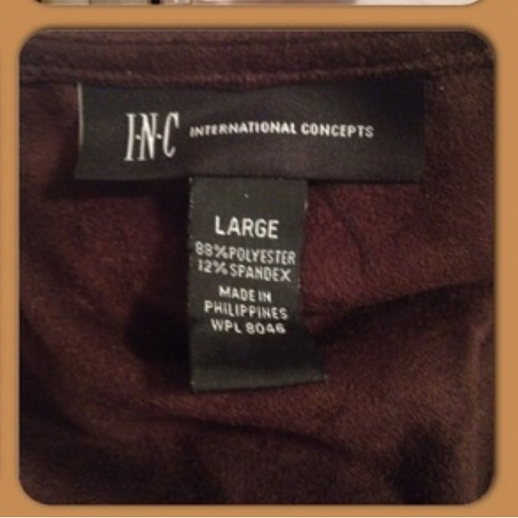 I N C International Concepts Brown Cardigan NWT🎁 Sz L Excellent Condition☝🏻😍 - Picture 10 of 10